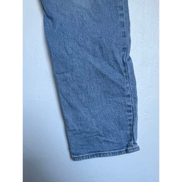 Levi's Jeans Womens Sz 30 Ribcage Straight Blue Cotton Denim High Rise - Picture 3 of 9